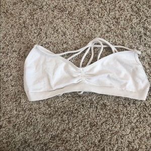 Free People White Strappy Bralette